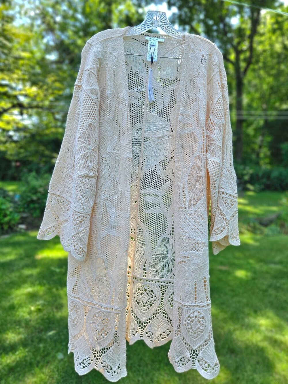 Chicos bohemian style sweater size 2 (L/XL) NWT